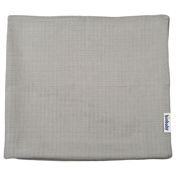 biobaby Mulltuch 2er Pack 70 x 80 cm - Sterne - Grau