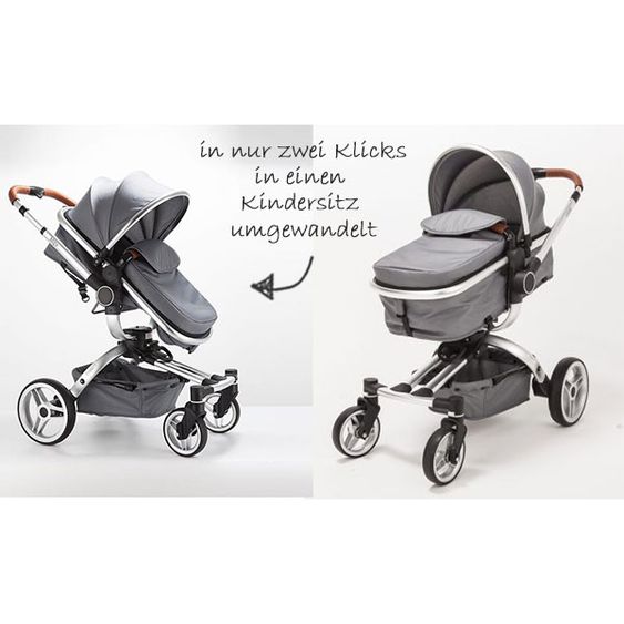 Blij'r 2 in 1 Kinderwagen - Stef 360°