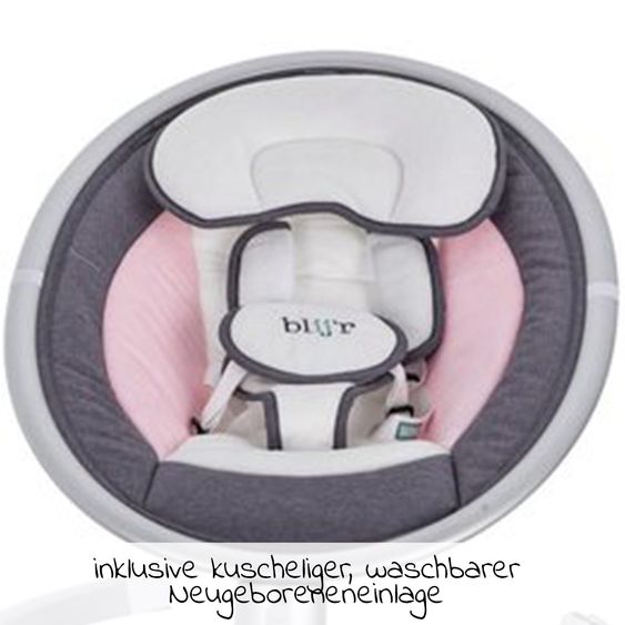 Blij'r Babyschaukel Derk Plus mit Sound-Modul - Pink