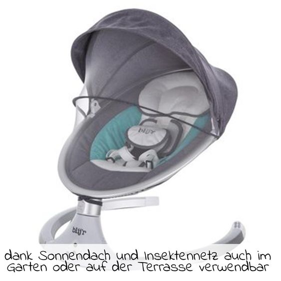 Blij'r Babyschaukel Derk Plus mit Sound-Modul - Turq