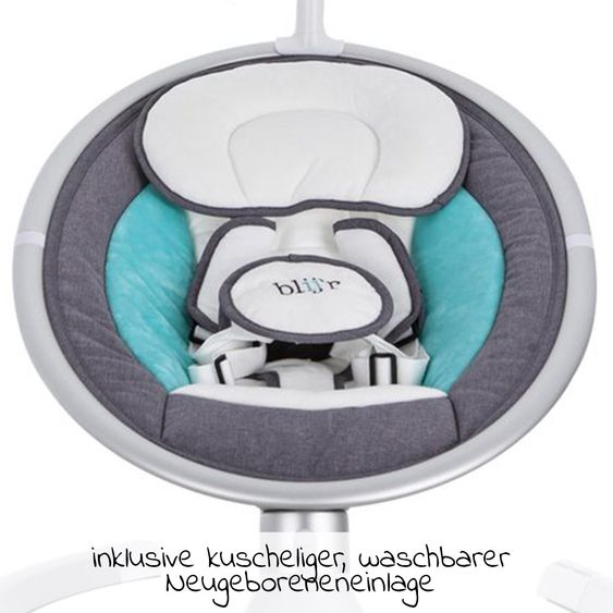 Blij'r Babyschaukel Derk Plus mit Sound-Modul - Turq