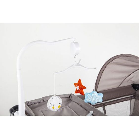 Blij'r Babywippe inkl. Mobile - Boris - White