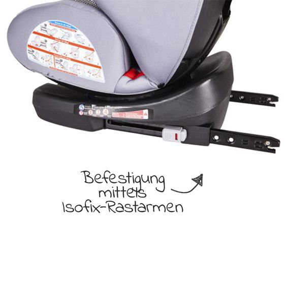 Blij'r Reboarder-Kindersitz Bas Plus 360° inkl. Isofix - Blue