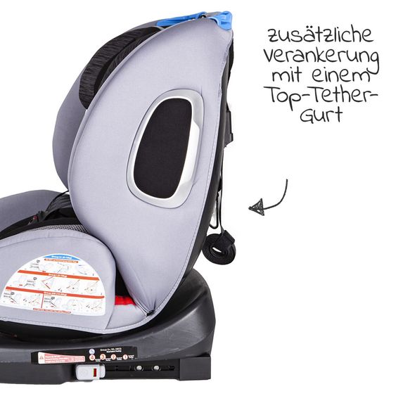 Blij'r Reboarder-Kindersitz Bas Plus 360° inkl. Isofix - Blue