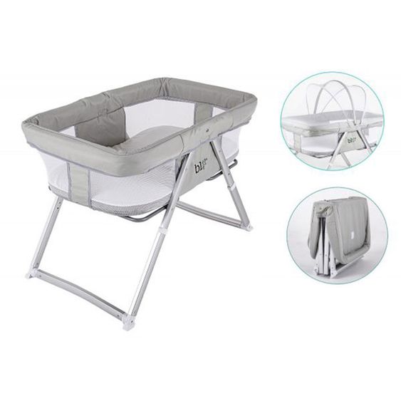 Blij'r Reise- & Beistellbett - Golfy - inkl. Schaukelfunktion - Beige