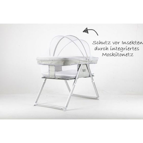 Blij'r Reise- & Beistellbett - Golfy - inkl. Schaukelfunktion - Beige
