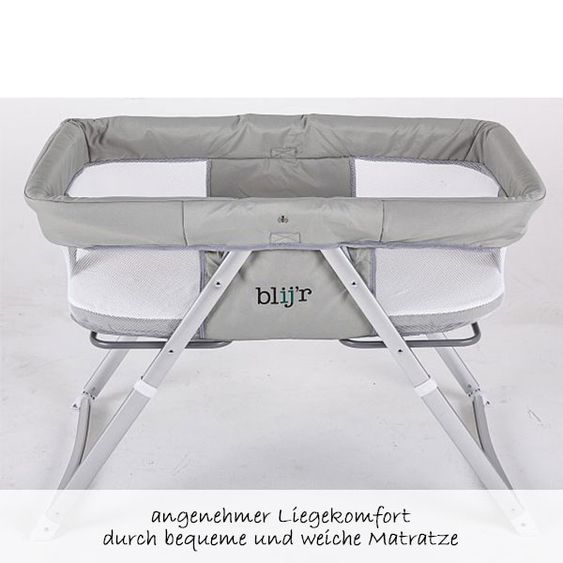 Blij'r Reise- & Beistellbett - Golfy - inkl. Schaukelfunktion - Beige