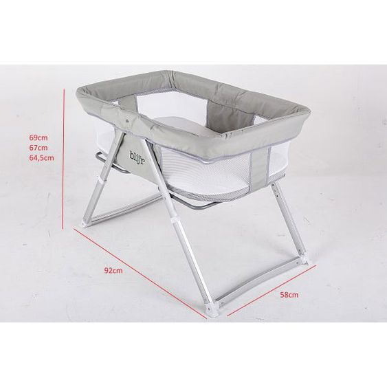 Blij'r Reise- & Beistellbett - Golfy - inkl. Schaukelfunktion - Beige