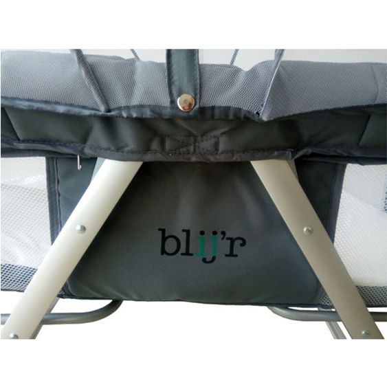 Blij'r Reise- & Beistellbett - Golfy - inkl. Schaukelfunktion - Grey
