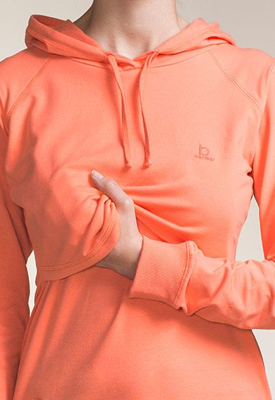 boob Felpa con cappuccio B.Warmer con funzione di allattamento - melone - taglia M