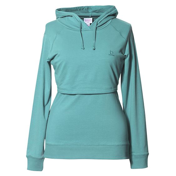 boob Kapuzen-Sweatshirt B.Warmer mit Stillfunktion - Türkis - Gr. S
