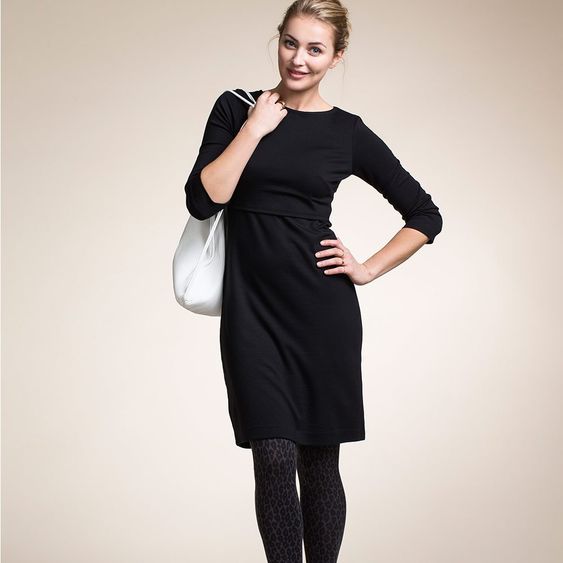 boob Dress 3/4 sleeve Audrey - Black - Size L