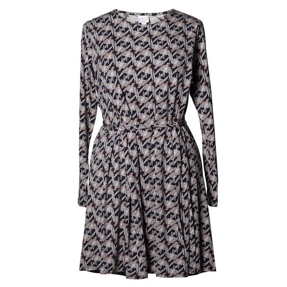 boob Kleid mit Stillfunktion Allover - Grau Schwarz - Gr. S