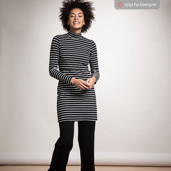 boob Kleid mit Stillfunktion - Ringel Offwhite Dunkelblau - Gr. S
