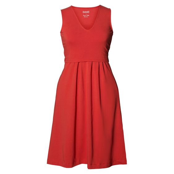 boob Kleid Tilda mit Stillfunktion Bio-Baumwolle - Rot - Gr. S