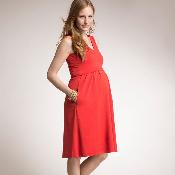 boob Kleid Tilda mit Stillfunktion Bio-Baumwolle - Rot - Gr. S