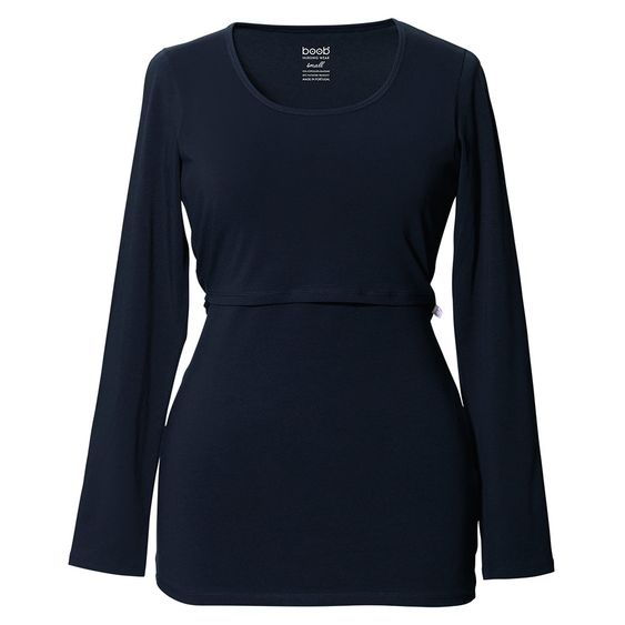 boob Langarmshirt Bio-Baumwolle - Dunkelblau - Gr. S