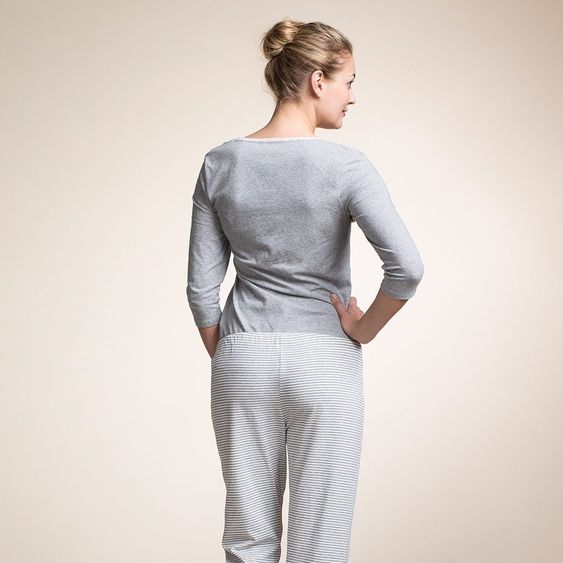 boob Loungeshirt Bio Baumwolle - Grau - Gr. L