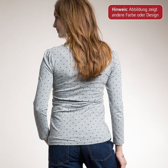 boob Camicia in cotone organico a manica lunga - Dots Black - Taglia M