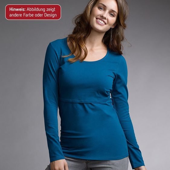 boob Shirt Bio Baumwolle Langarm - Weiß - Gr. S