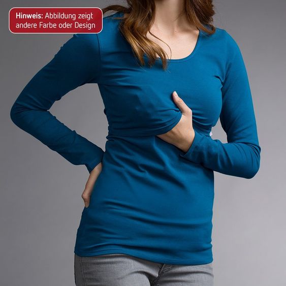 boob Shirt Bio Baumwolle Langarm - Weiß - Gr. S