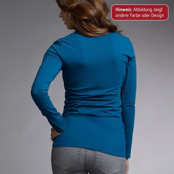 boob Shirt Bio Baumwolle Langarm - Weiß - Gr. S