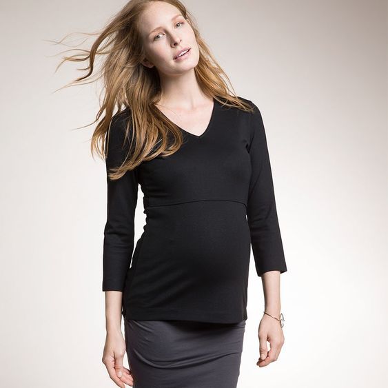 boob Camicia con funzione di allattamento - Nero - Taglia S