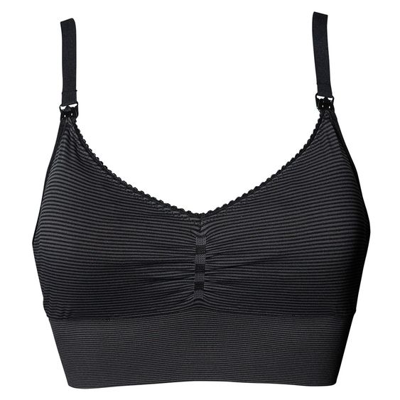 boob Still-BH Free - Streifen Schwarz Grau - Gr. S
