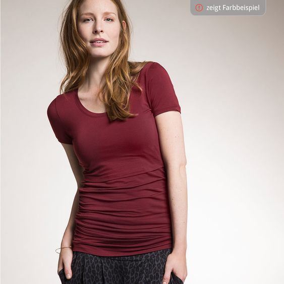 boob T-Shirt Gerafft mit Stillfunktion - Rosa - Gr. S