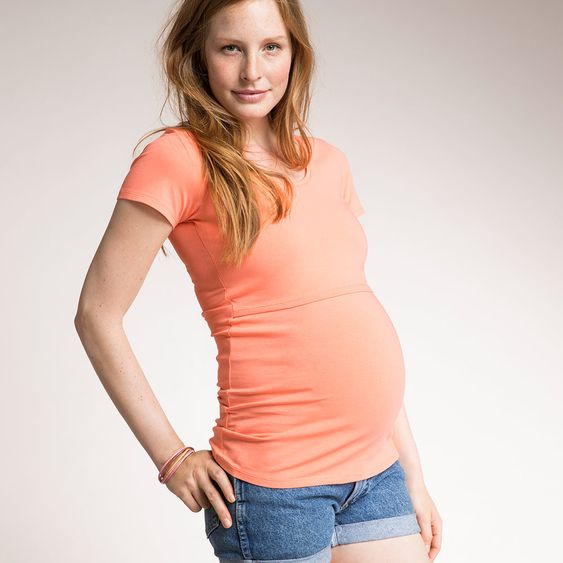 boob T-Shirt mit Stillfunktion Bio-Baumwolle - Melone - Gr. S