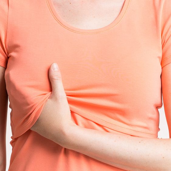 boob T-Shirt mit Stillfunktion Bio-Baumwolle - Melone - Gr. S
