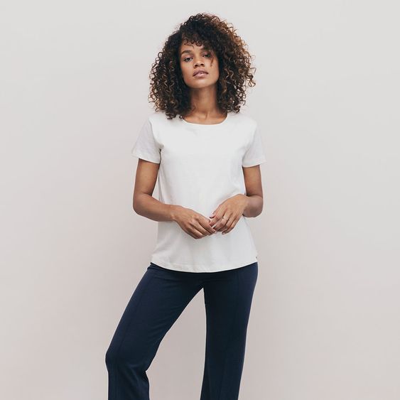 boob T-Shirt mit Stillfunktion Bio-Baumwolle - Offwhite - Gr. S