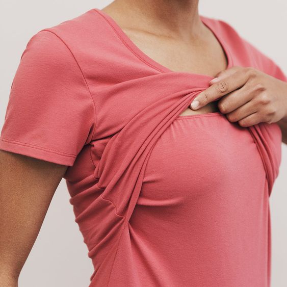boob T-Shirt mit Stillfunktion Bio-Baumwolle - Pink - Gr. S
