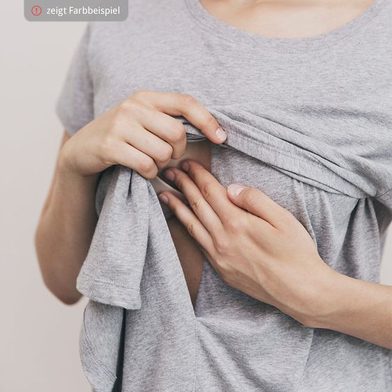 boob T-Shirt mit Stillfunktion Bio-Baumwolle - Schwarz - Gr. S