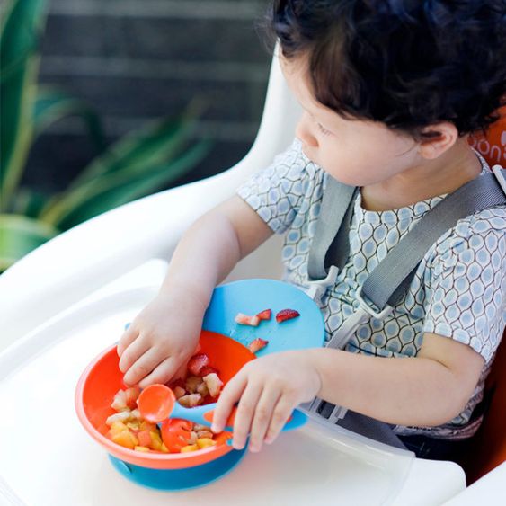 boon Schale Catch Bowl mit Auffangrand - Blau Orange