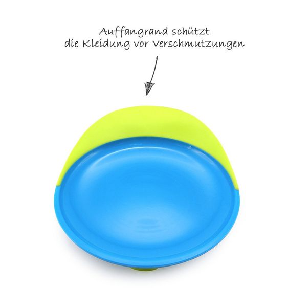 boon Teller Catch Plate mit Auffangrand - Grün Blau