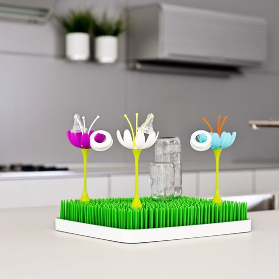 boon Accessori Gambo per scolapiatti - Fiore blu