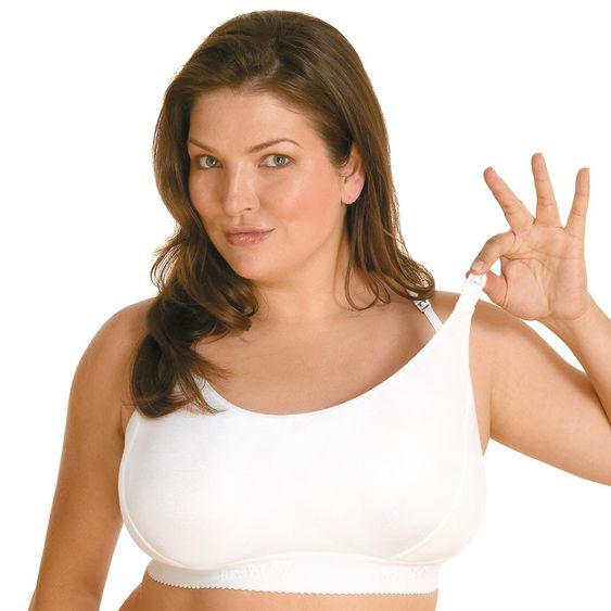 bravado Original Double Plus nursing and pregnancy bra size S - White