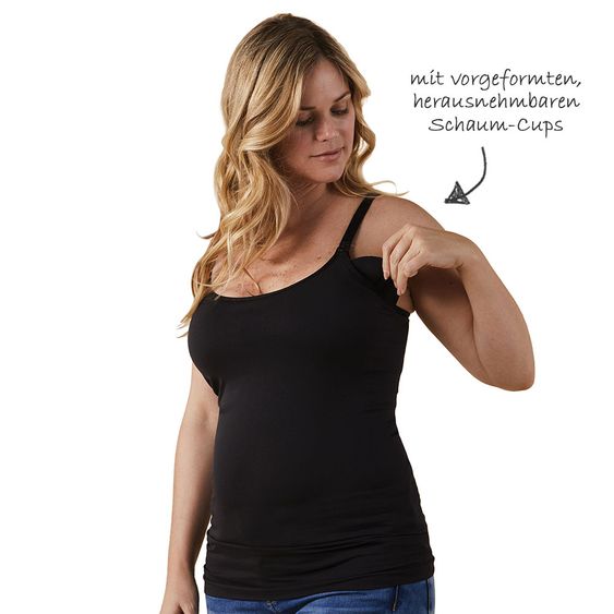 bravado Schwangerschafts- & Still-Top - Classic Nursing Cami - Black - Gr. S