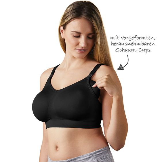 bravado Still- & Schwangerschafts-BH - Body Silk Seamless - Full Cup - Black - Gr. M