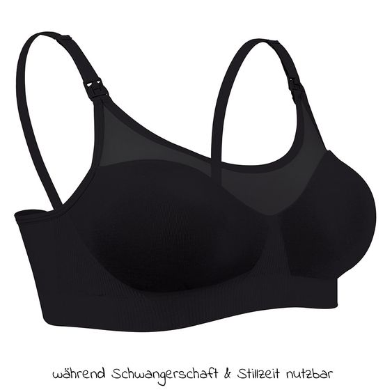 bravado Still- & Schwangerschafts-BH  - Body Silk Seamless Sheer - Black - Gr. S