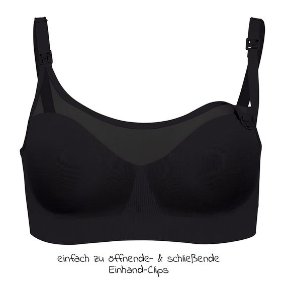 bravado Still- & Schwangerschafts-BH  - Body Silk Seamless Sheer - Black - Gr. S