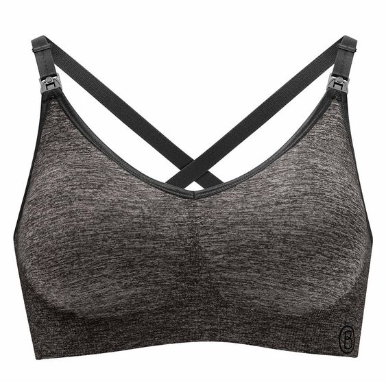 bravado Still- & Schwangerschafts-BH Body Silk Seamless Yoga - Anthrazit-Melange - Gr. M