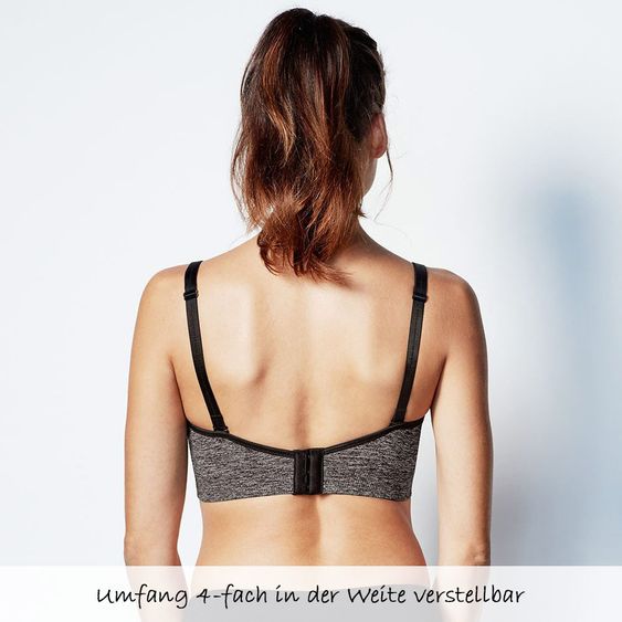bravado Still- & Schwangerschafts-BH Body Silk Seamless Yoga - Charcoal Heather - Gr. S