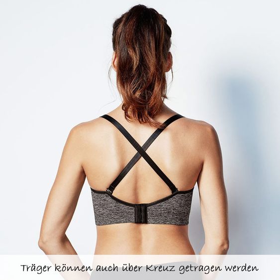 bravado Still- & Schwangerschafts-BH Body Silk Seamless Yoga - Charcoal Heather - Gr. S