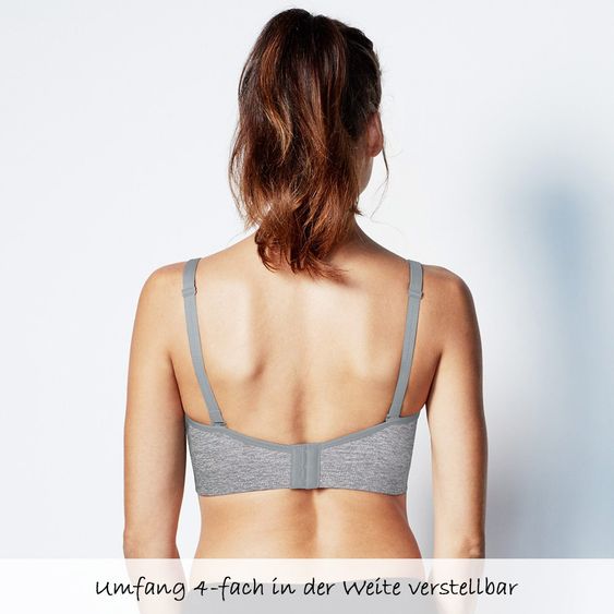 bravado Still- & Schwangerschafts-BH Body Silk Seamless Yoga - Dove Heather - Gr. S