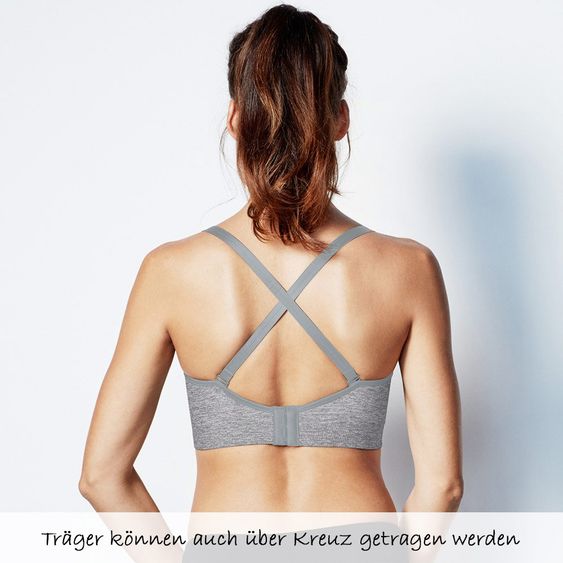 bravado Still- & Schwangerschafts-BH Body Silk Seamless Yoga - Dove Heather - Gr. S