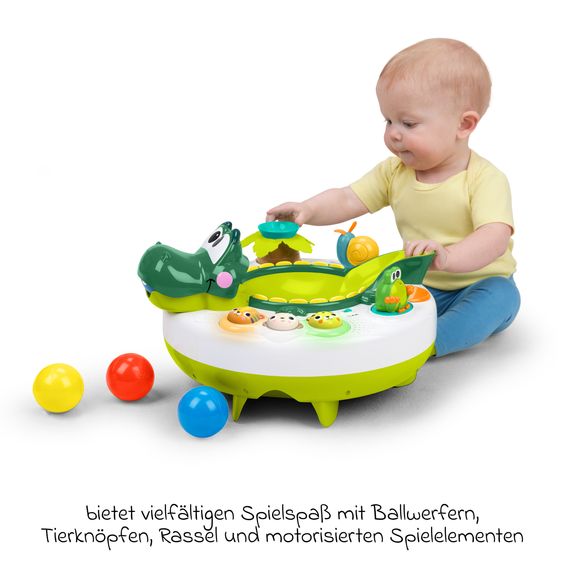 Bright Starts Tavolo gioco interattivo per neonati Giggly Gater Pop™ con musica, suoni & luci