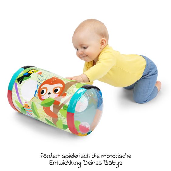 Bright Starts Rotolo da gioco per neonati Roll-Along Rainforest™ con 3 palline - Colorato