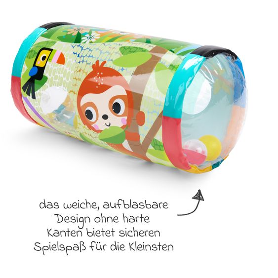 Bright Starts Rotolo da gioco per neonati Roll-Along Rainforest™ con 3 palline - Colorato